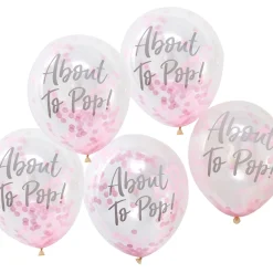 Confetti ballonnen Oh Baby 5st