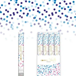 Confetti shooter Gender reveal blauw - roze