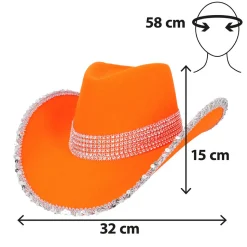 Cowboyhoed Spark Oranje