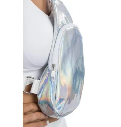 Crossbody Tas Silver Iridescent