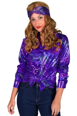 Damesblouse Disco glamour