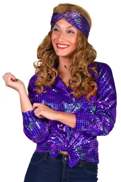 Damesblouse Disco glamour