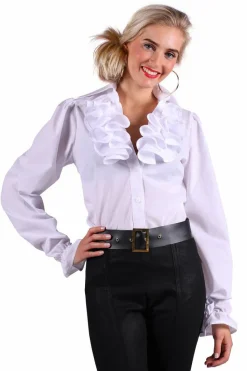 Damesblouse met ruches luxe