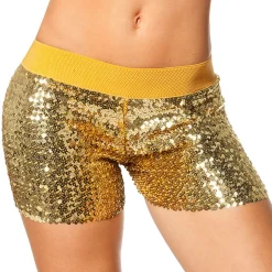 Dames hotpants Pailletten