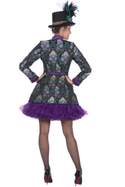 Damesjas Jacquard luxe paars