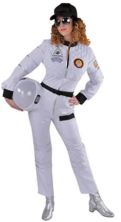 Dameskostuum Astronaut wit
