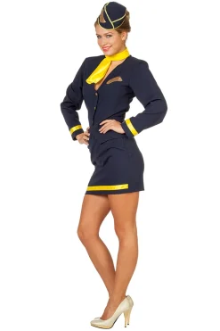 Dameskostuum Stewardess Luxe