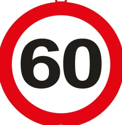 Decoratie verkeersbord Leeftijd 47cm