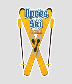 Decoratieschild Apres Ski Party 90cm