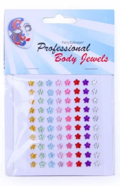 Decoratiestickers bloemetjes 80st 6mm