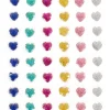 Decoratiestickers hartje glitter 60