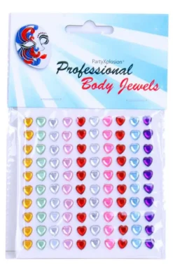 Decoratiestickers hartjes 100st 6mm