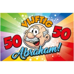 Deurbord Abraham Regenboog 58x37cm