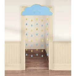 Deurgordijn papier oh baby boy - girl 190x96cm