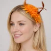 Diadeem Oranje met veren
