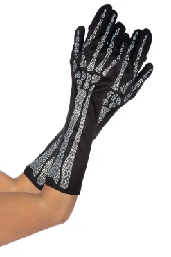 Diamond Skeleton Handschoenen Lang