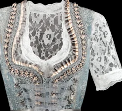 Dirndl Isa antiekblauw