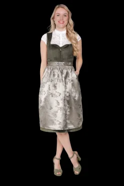Dirndl Lena Fluweel Groen