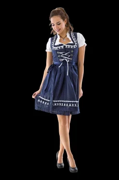 Dirndl Polka dot blauw