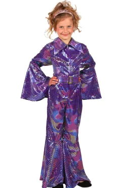 Disco Glamour Catsuit voor kinderen