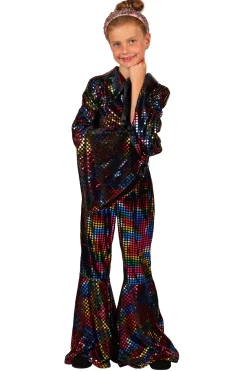 Disco Glamour Catsuit voor kinderen