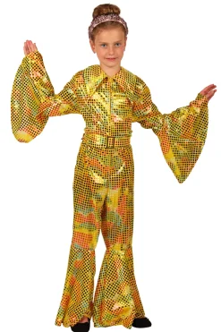 Disco Glamour Catsuit voor kinderen