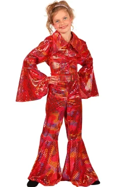 Disco Glamour Catsuit voor kinderen