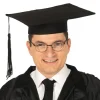 Doctoraal hoed zwart basic