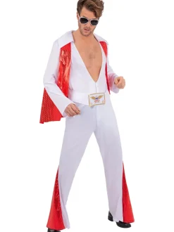 Elvis Herenkostuum jumpsuit met cape