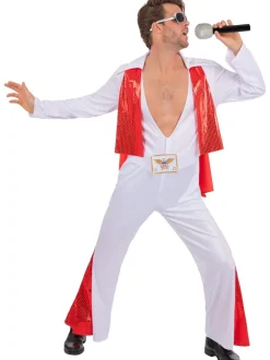 Elvis Herenkostuum jumpsuit met cape