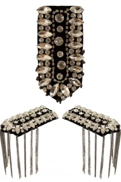 Epauletten met diamanten