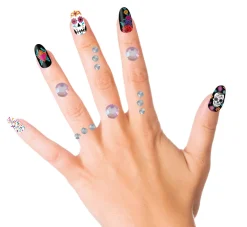 Face en nail jewels pink