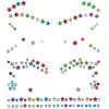 Face jewels Stars Eyes Multi