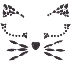 Face jewels Zwarte Kat