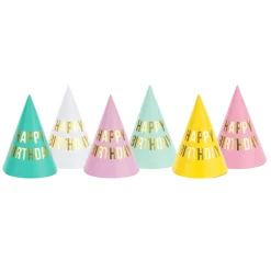 Feesthoedjes Happy Birthday glans