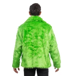 Fluffy Faux Fur Jas unisex model