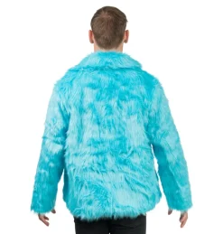 Fluffy Faux Fur Jas unisex model