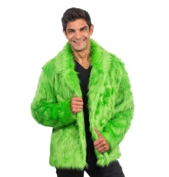 Fluffy Faux Fur Jas unisex model
