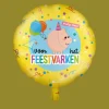 Folieballon - Feestvarken 46cm