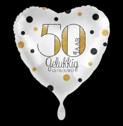 Folieballon 50 jaar Gelukkig Getrouwd
