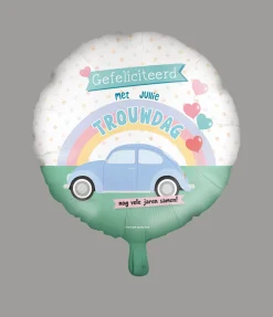 Folieballon - Trouwdag 46cm
