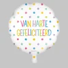 Folieballon - Van harte gefeliciteerd 46cm