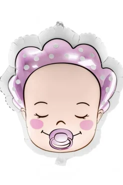 Folieballon baby met speen 40x45cm