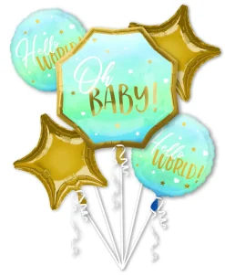 Folieballon Bouquet Blue Baby Boy