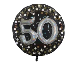 Folieballon 3D Sparkling Celebration Happy leeftijden 91cm