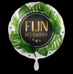 Folieballon Fijn dat je er weer bent