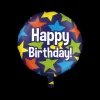 Folieballon Happy Birthday Stars