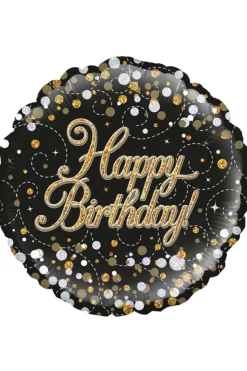 Folieballon Holografisch Sparkling Happy Birthday