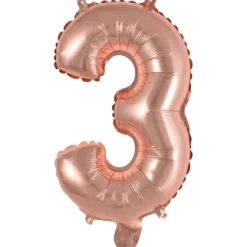Folieballon mini cijfers - verschillende varianten