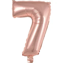 Folieballon mini cijfers - verschillende varianten
